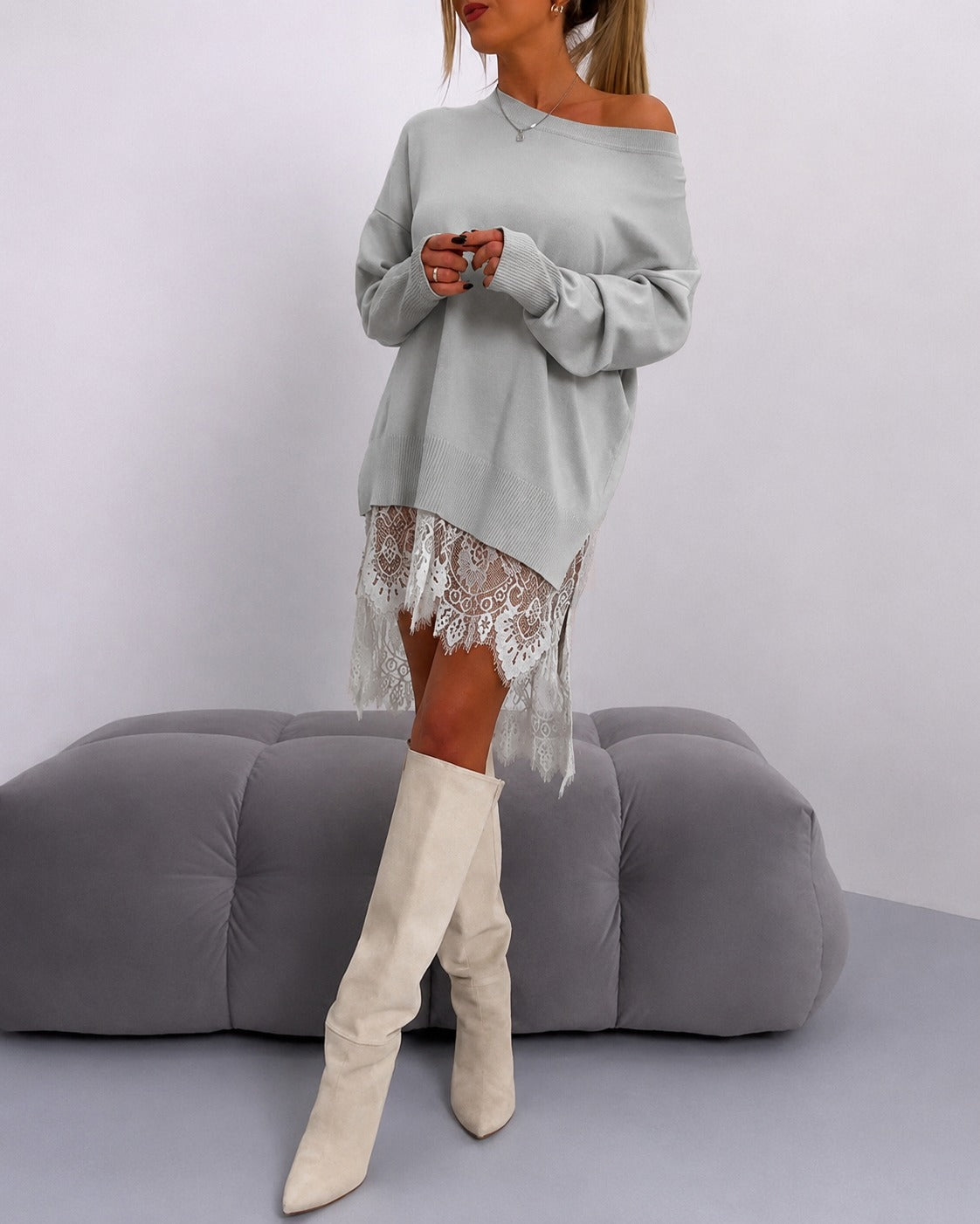 Eleanor - Trendy Off-Shoulder Dress