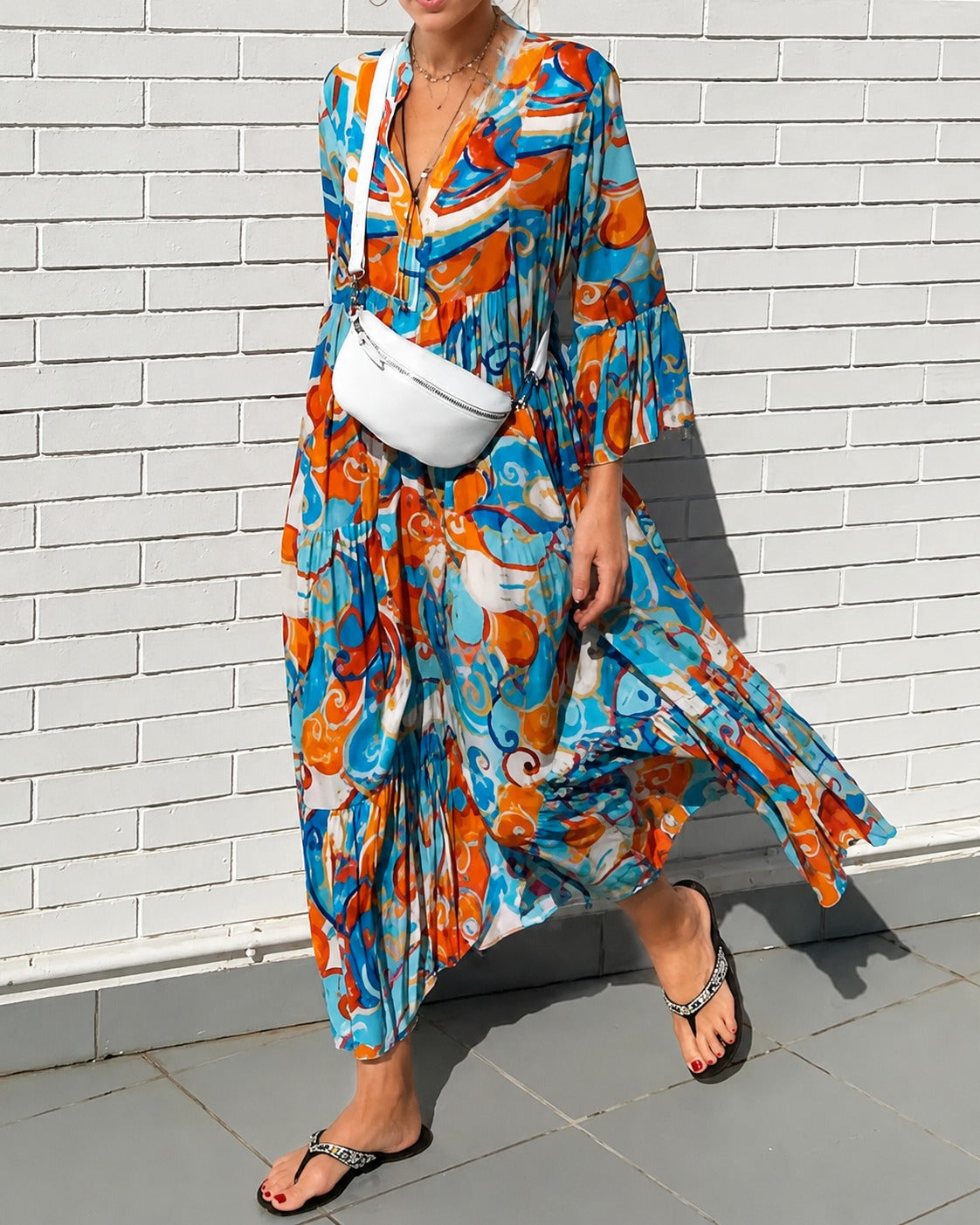 Maizie - Dress with Floral Frills