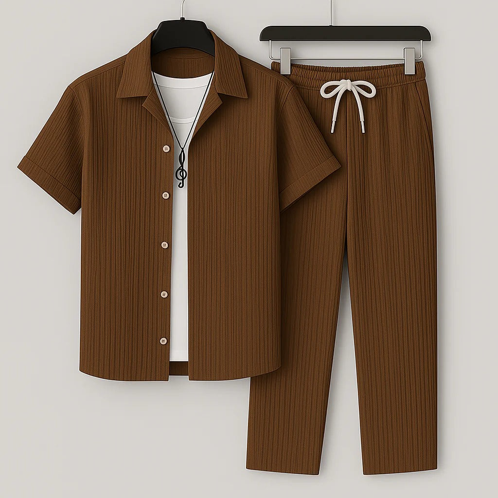 Kamil - Relaxed Striped Ensemble