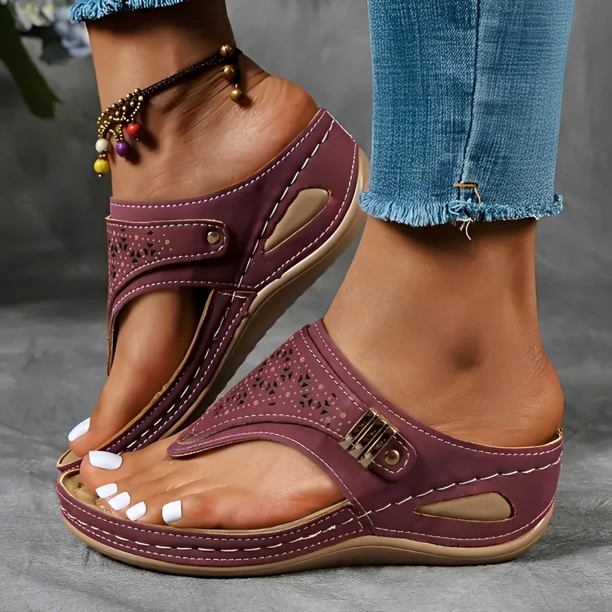 Marcel - Fashionable Wedge Sandals