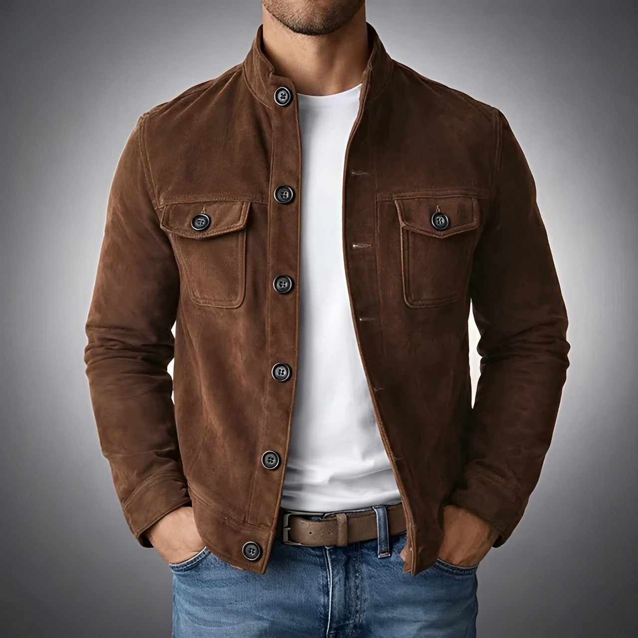 Gideon - Loose Button-Front Jacket