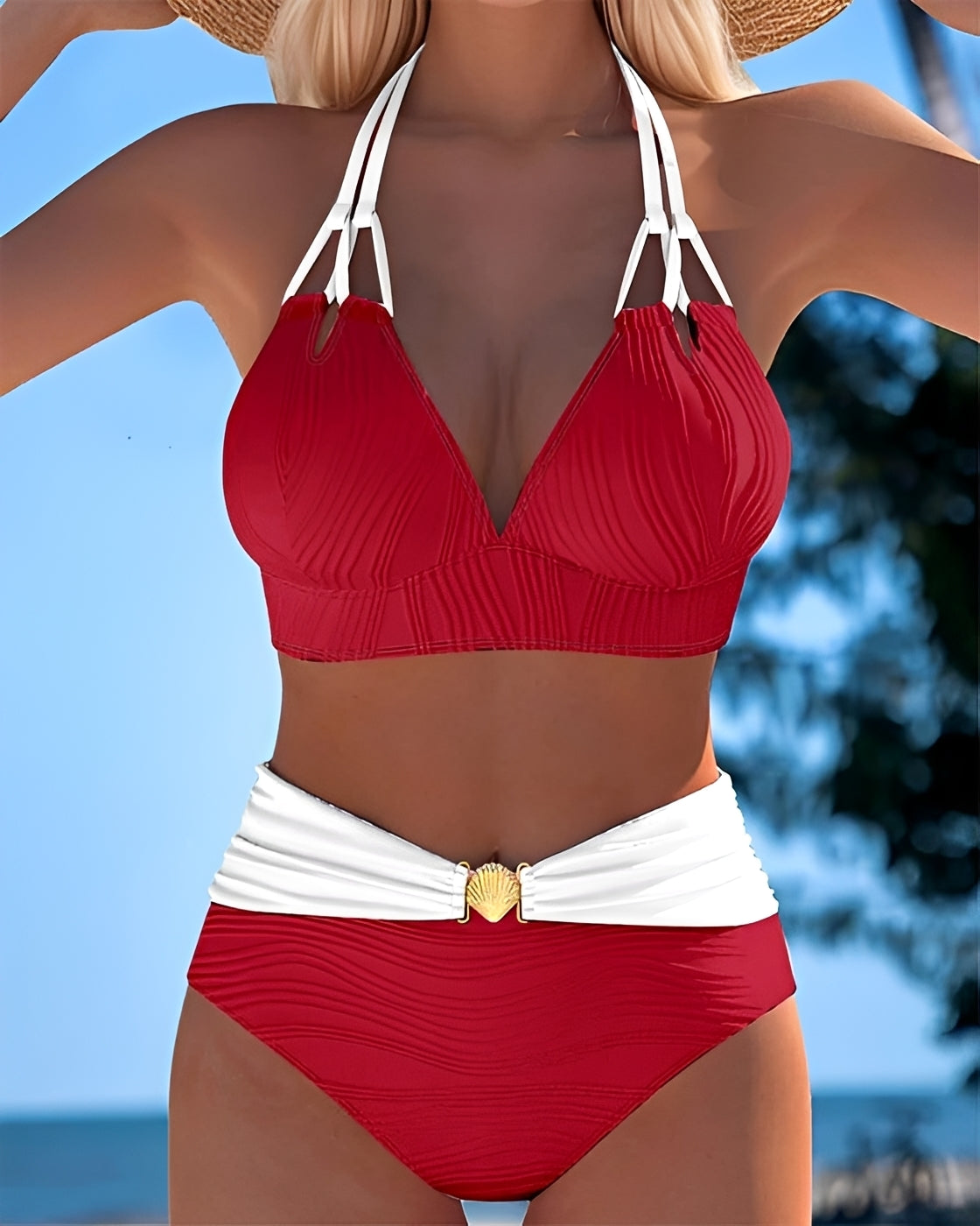 Camille - Trendy High-Waist Bikini