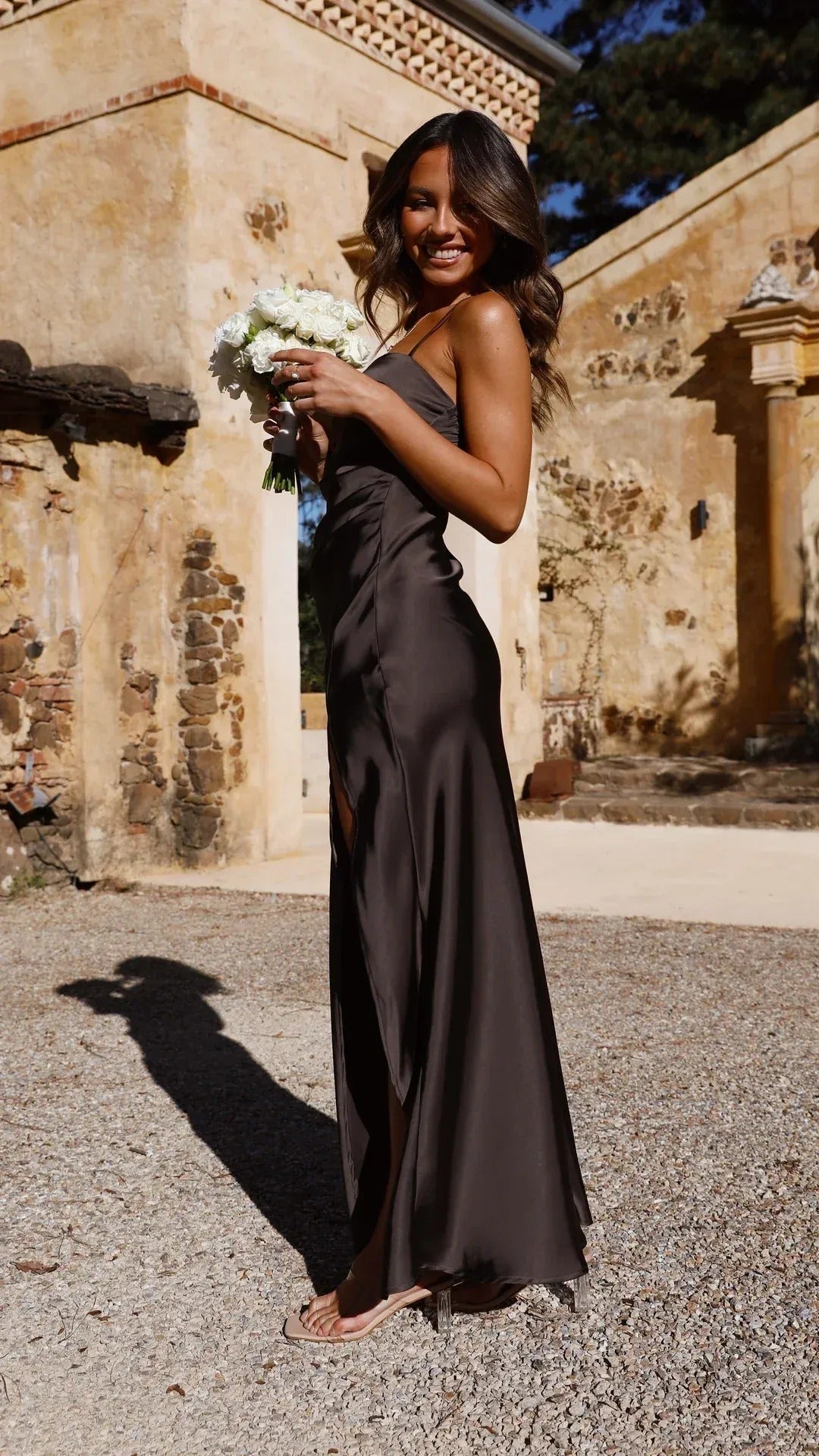 Asha - Trendy Long Dress with Side Slit