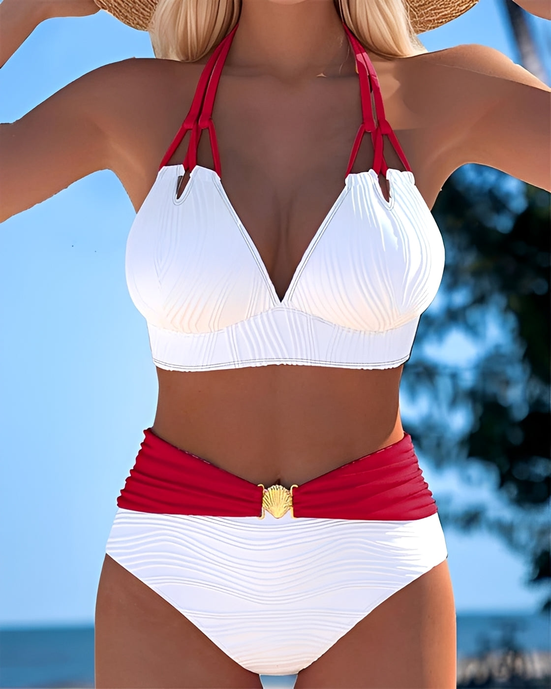 Camille - Trendy High-Waist Bikini
