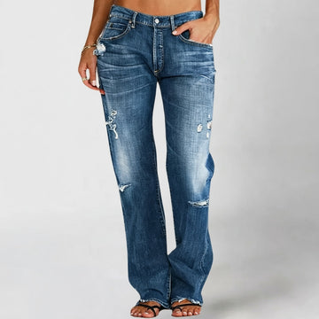 Stacey - Fashionable Wide-Leg Jeans