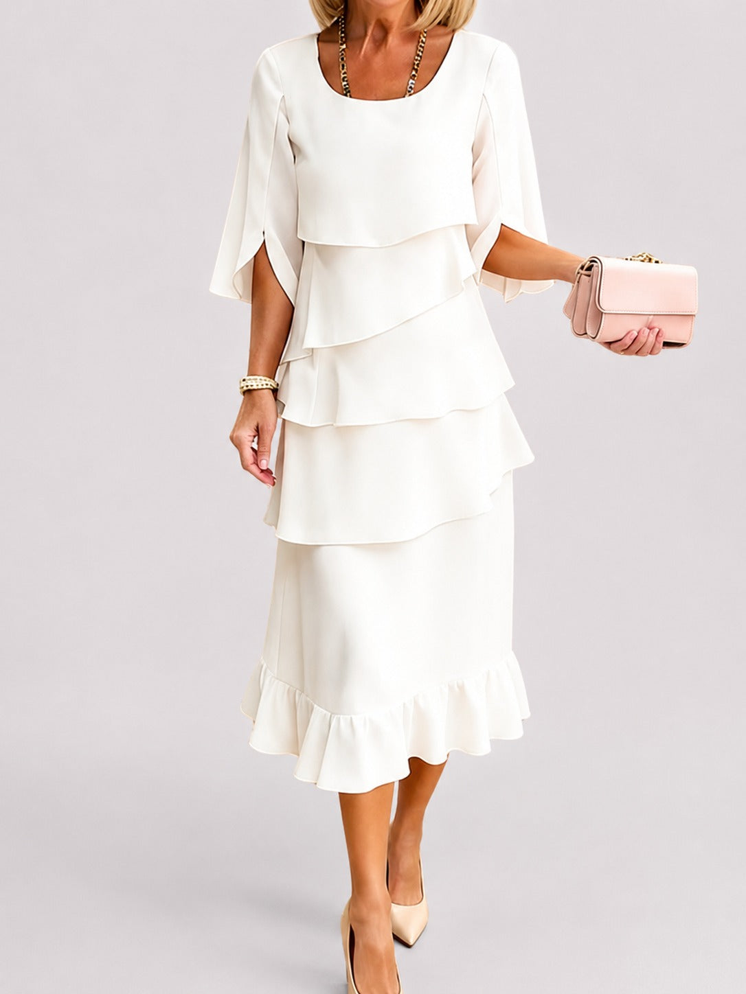 Elisa - Elegant Multi-layer Dress