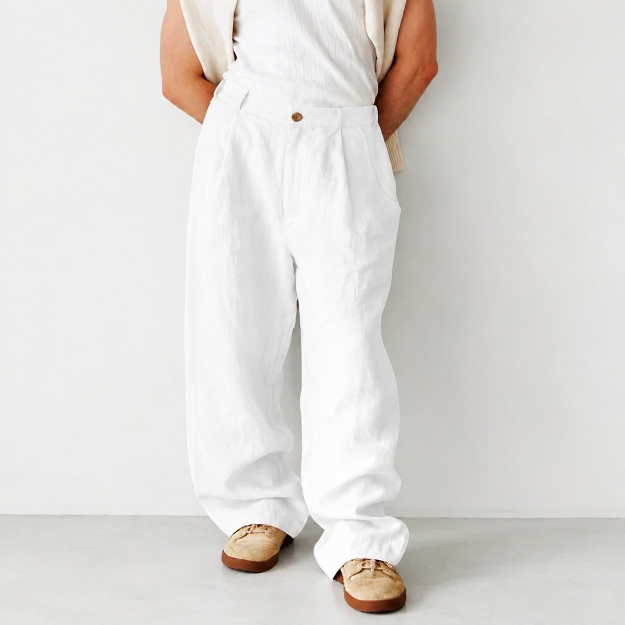 Hashim - Easygoing Loose Pleated Trousers