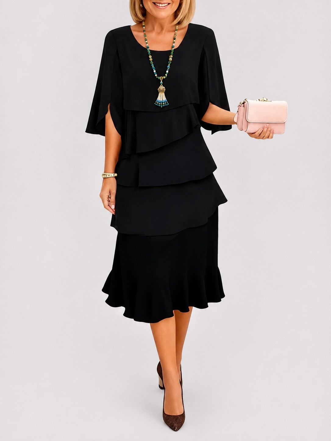 Elisa - Elegant Multi-layer Dress