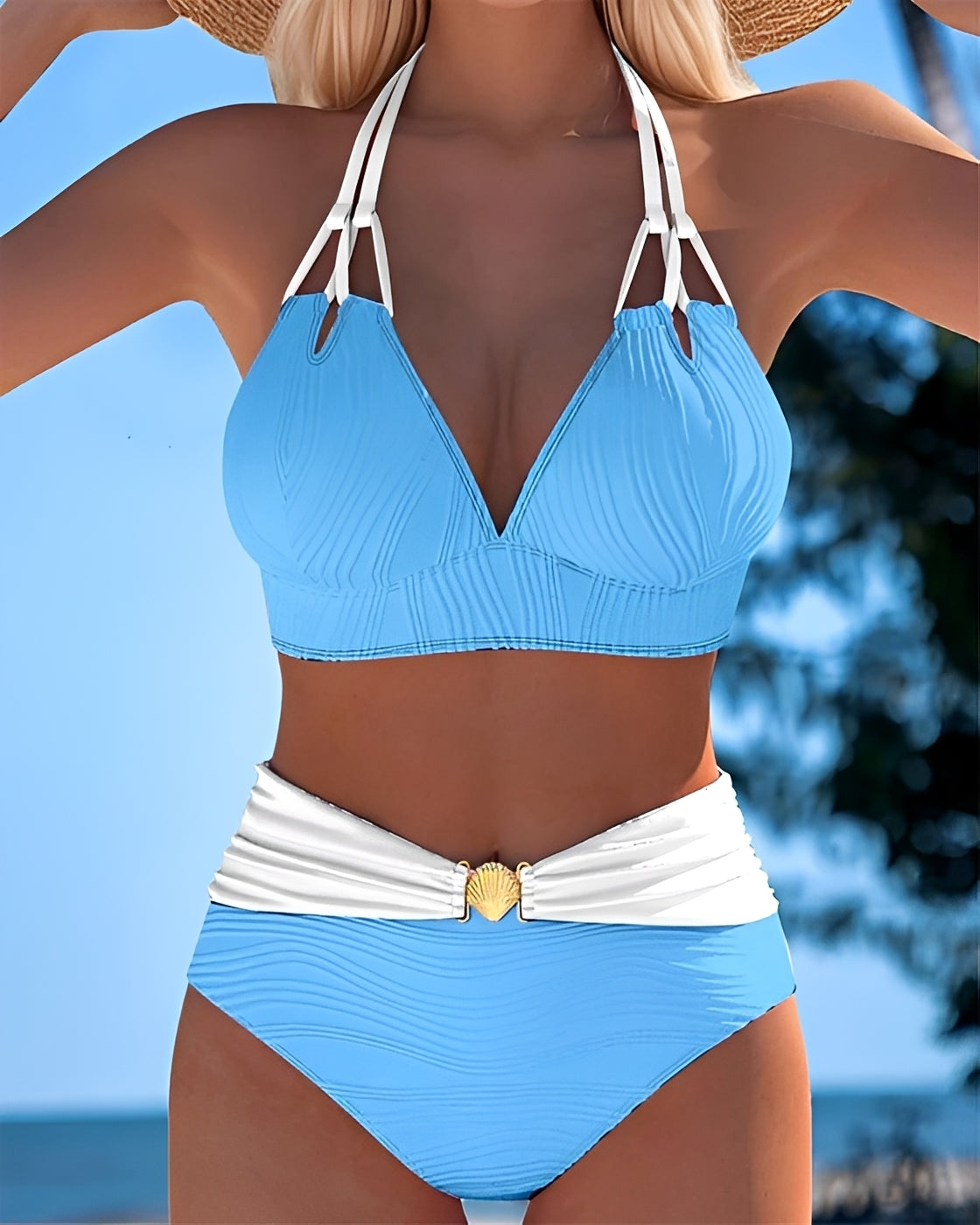 Camille - Trendy High-Waist Bikini