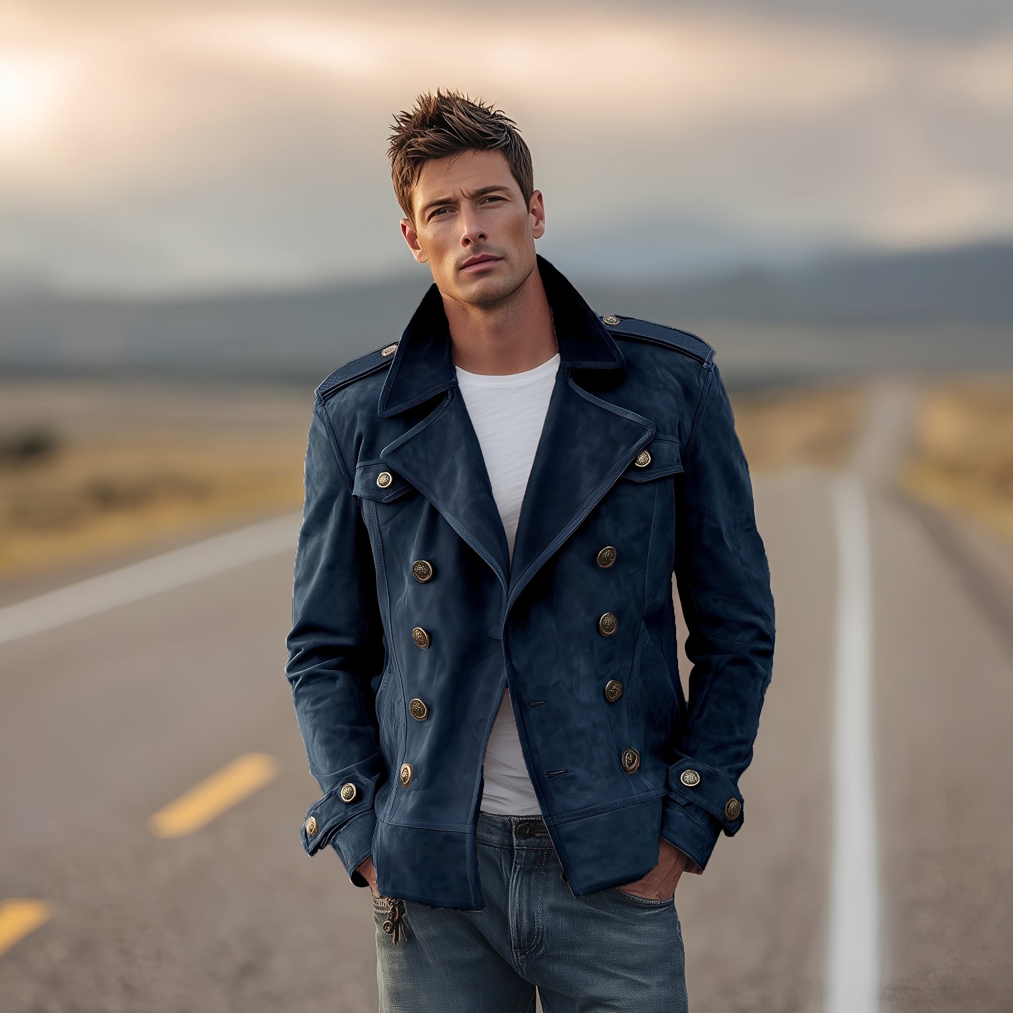 Marv - Stylish Double Breasted Jacket