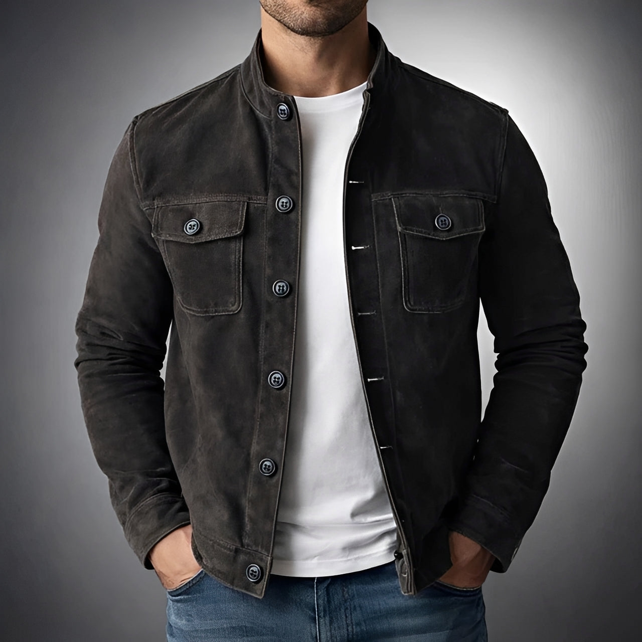 Gideon - Loose Button-Front Jacket