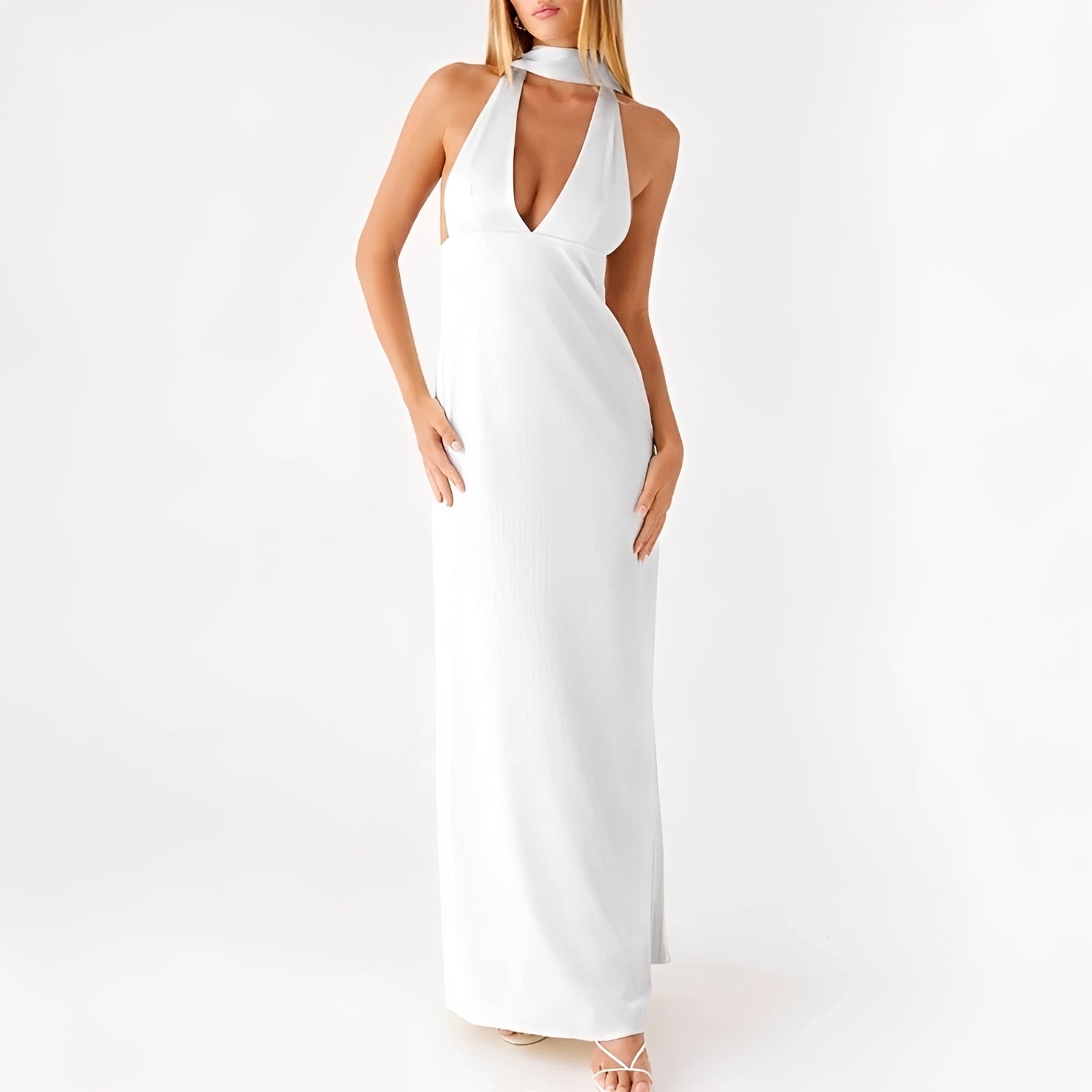 Amelie - Halter Neck Maxi Dress