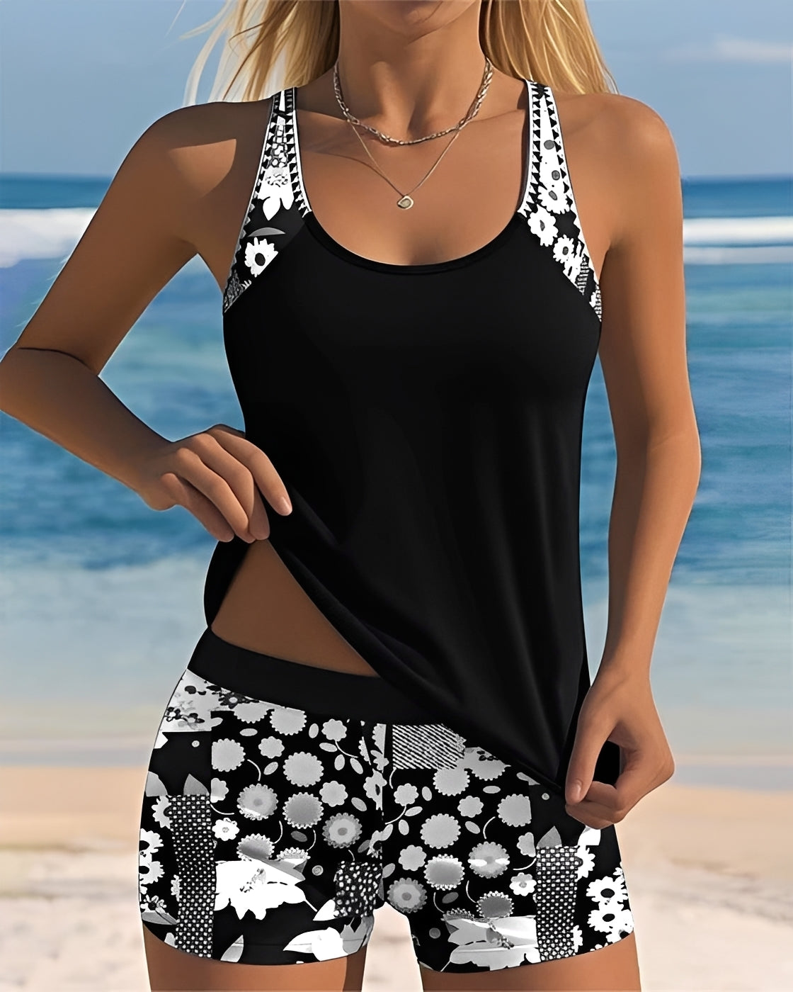 Tyrese - Trendy Tank Top Swimsuit