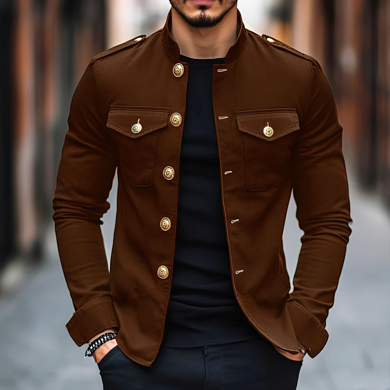 Leighton - Relaxed Traditional Button Jacket