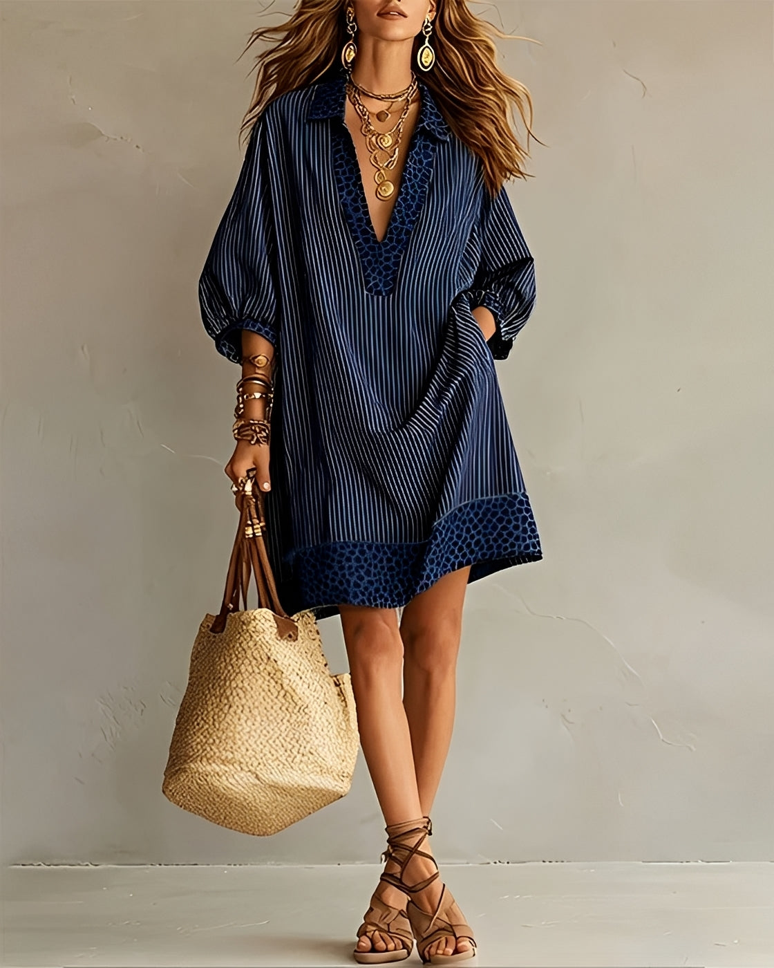 Abbie - Trendy Loose Panel Dress