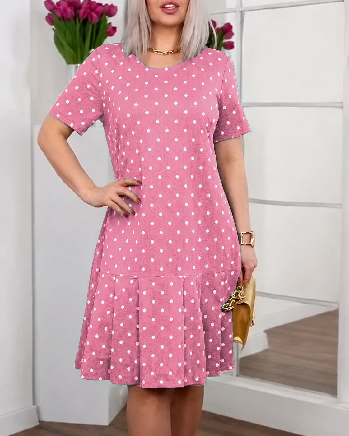 Amira - Casual Polka Dot Dress