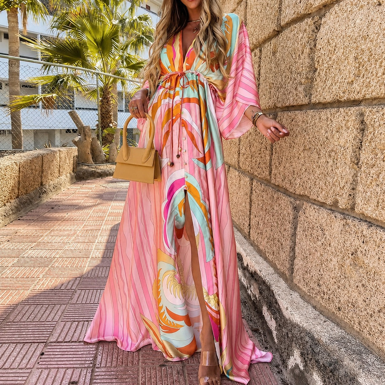 Janice - Trendy Bright Long Dress