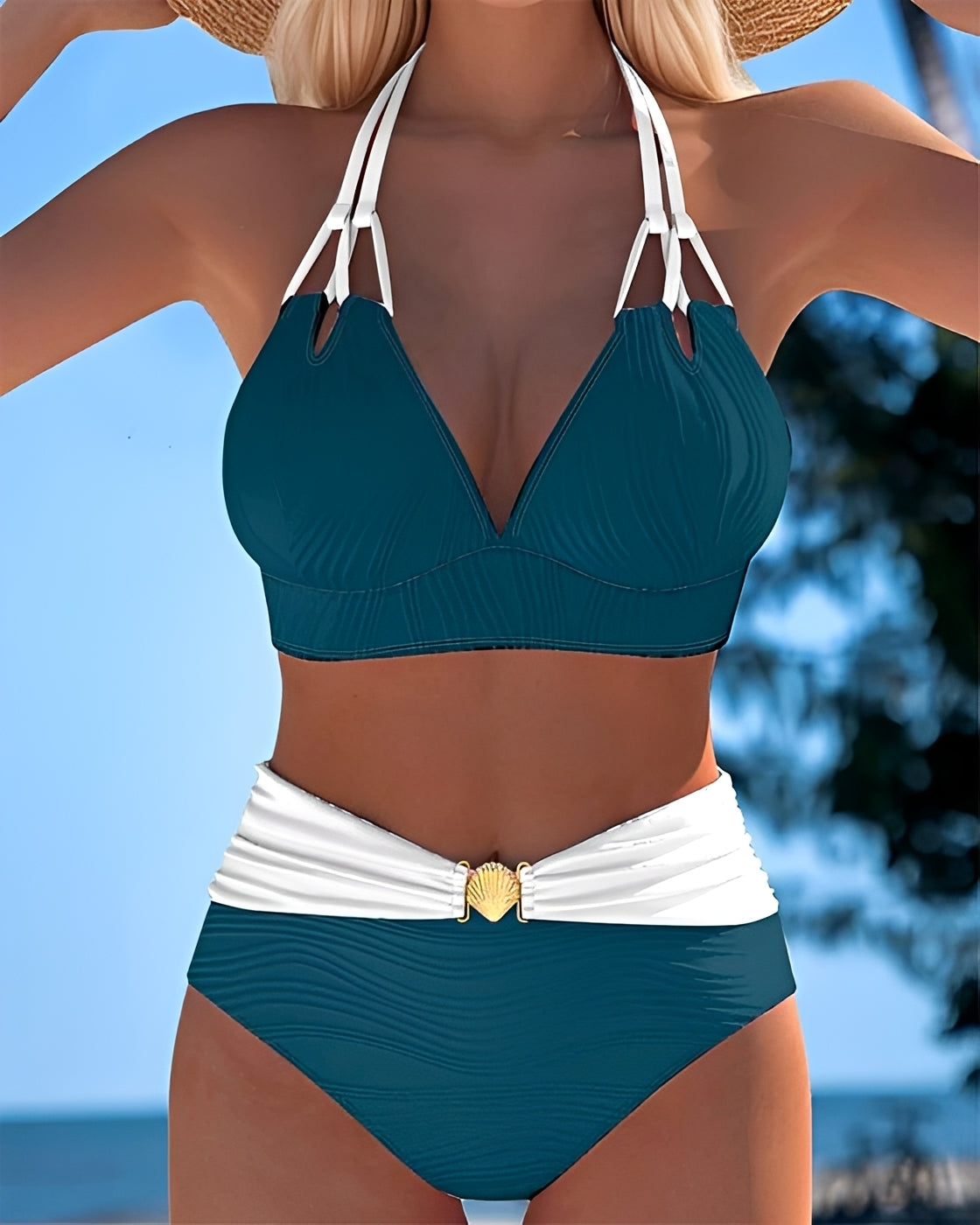 Camille - Trendy High-Waist Bikini