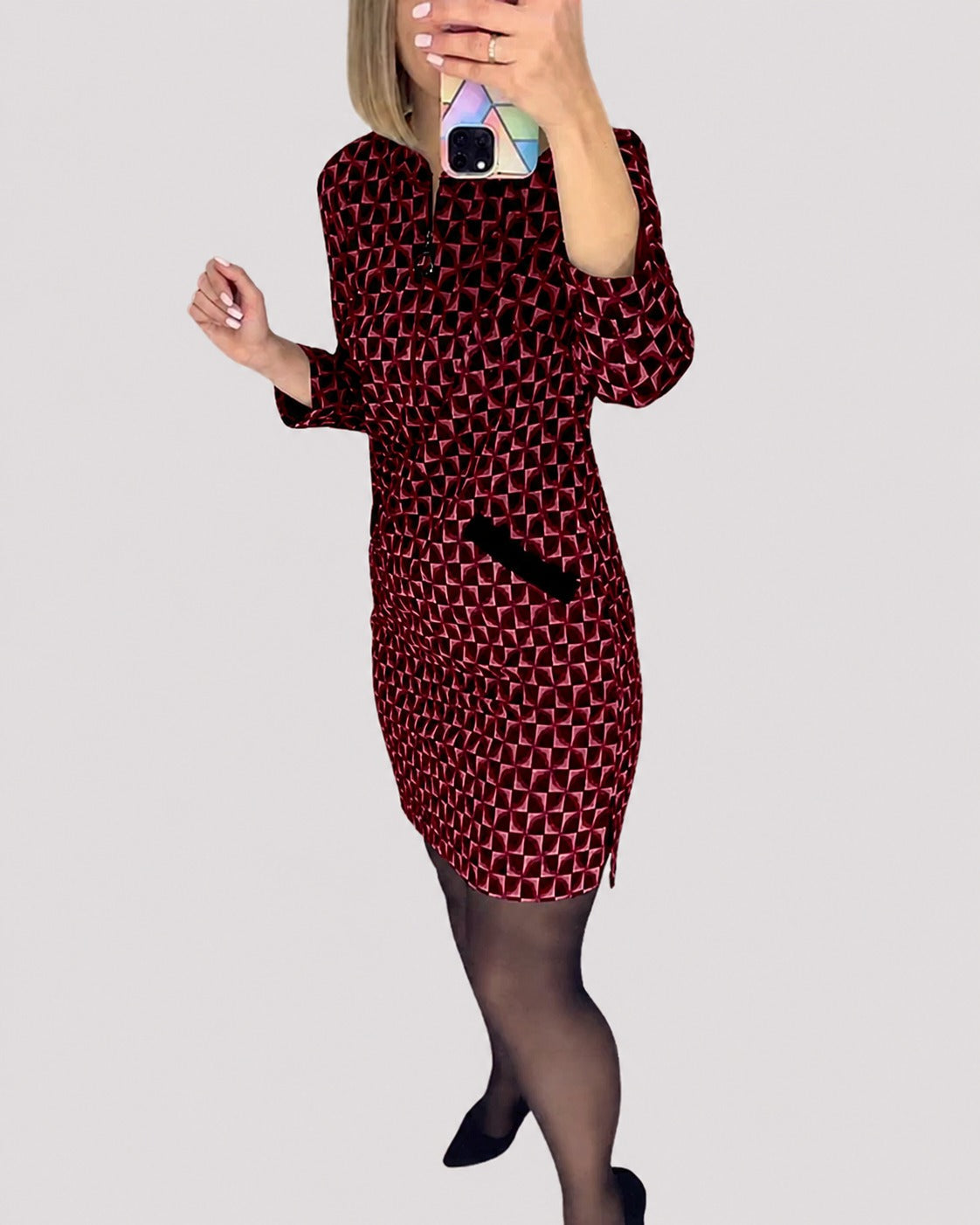 Michelle - Modern Long-Sleeved Dress