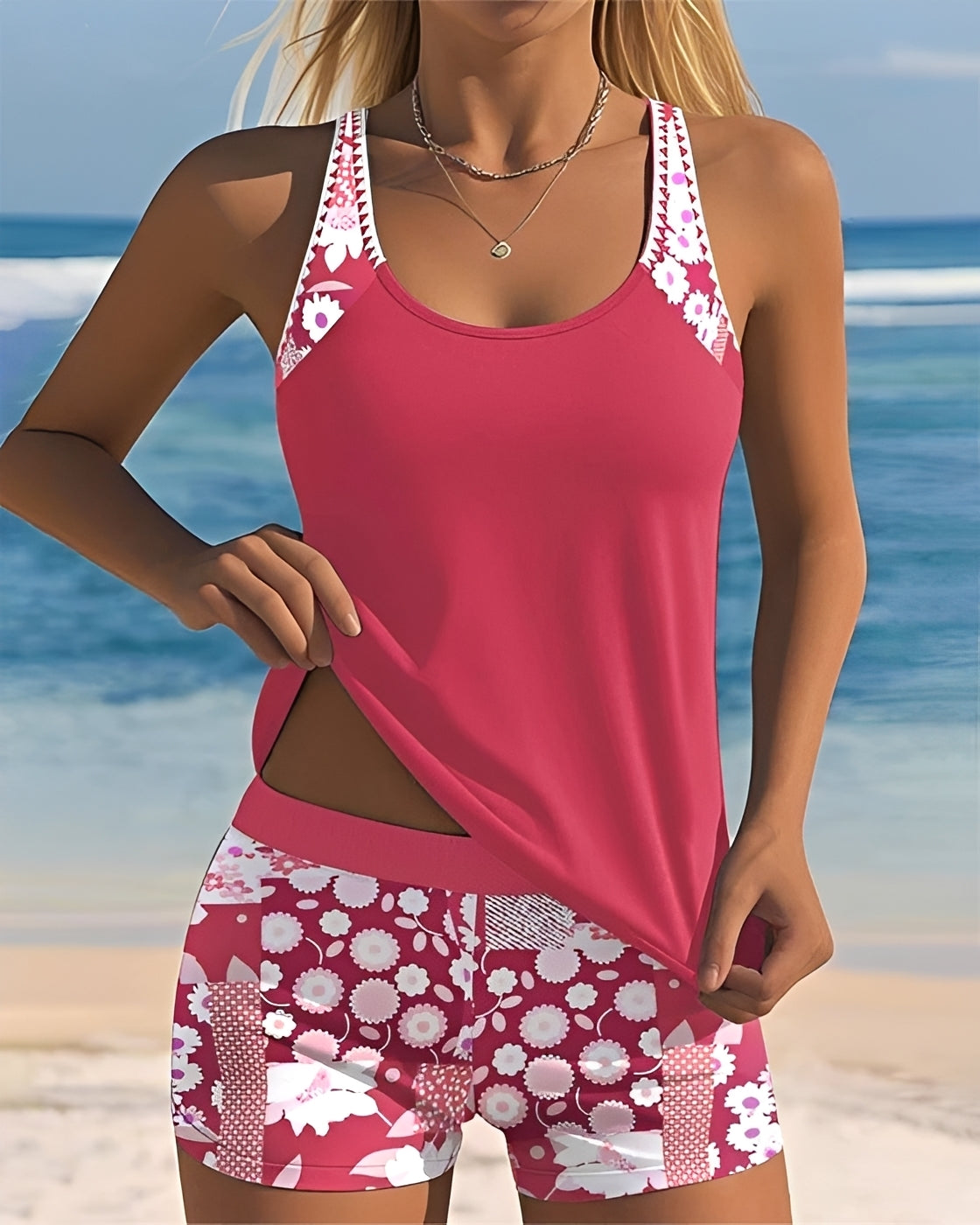 Tyrese - Trendy Tank Top Swimsuit