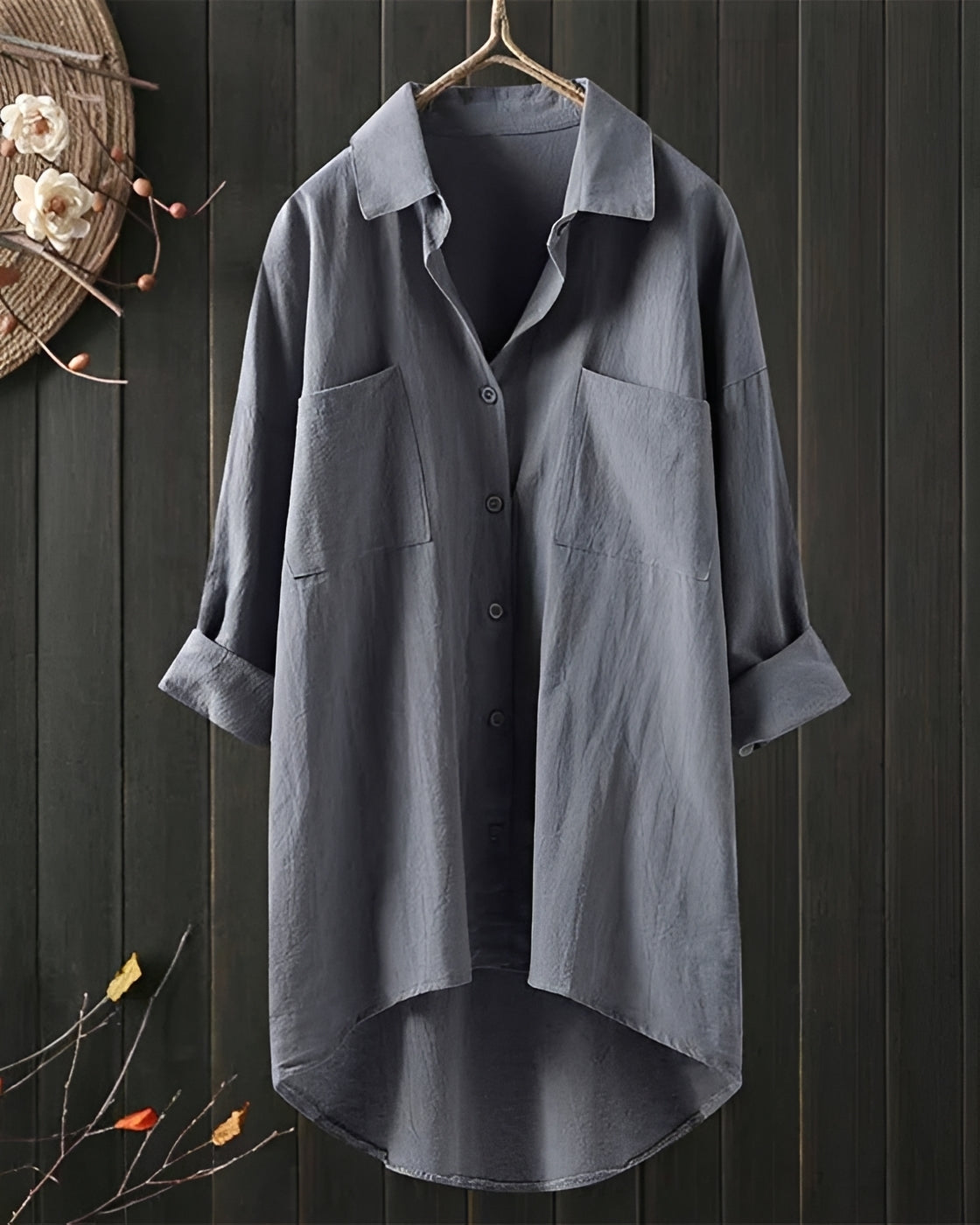 Wilma - Long Sleeve Relaxed Shirt