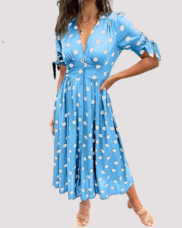 Nicole - Trendy Polka Dot Dress