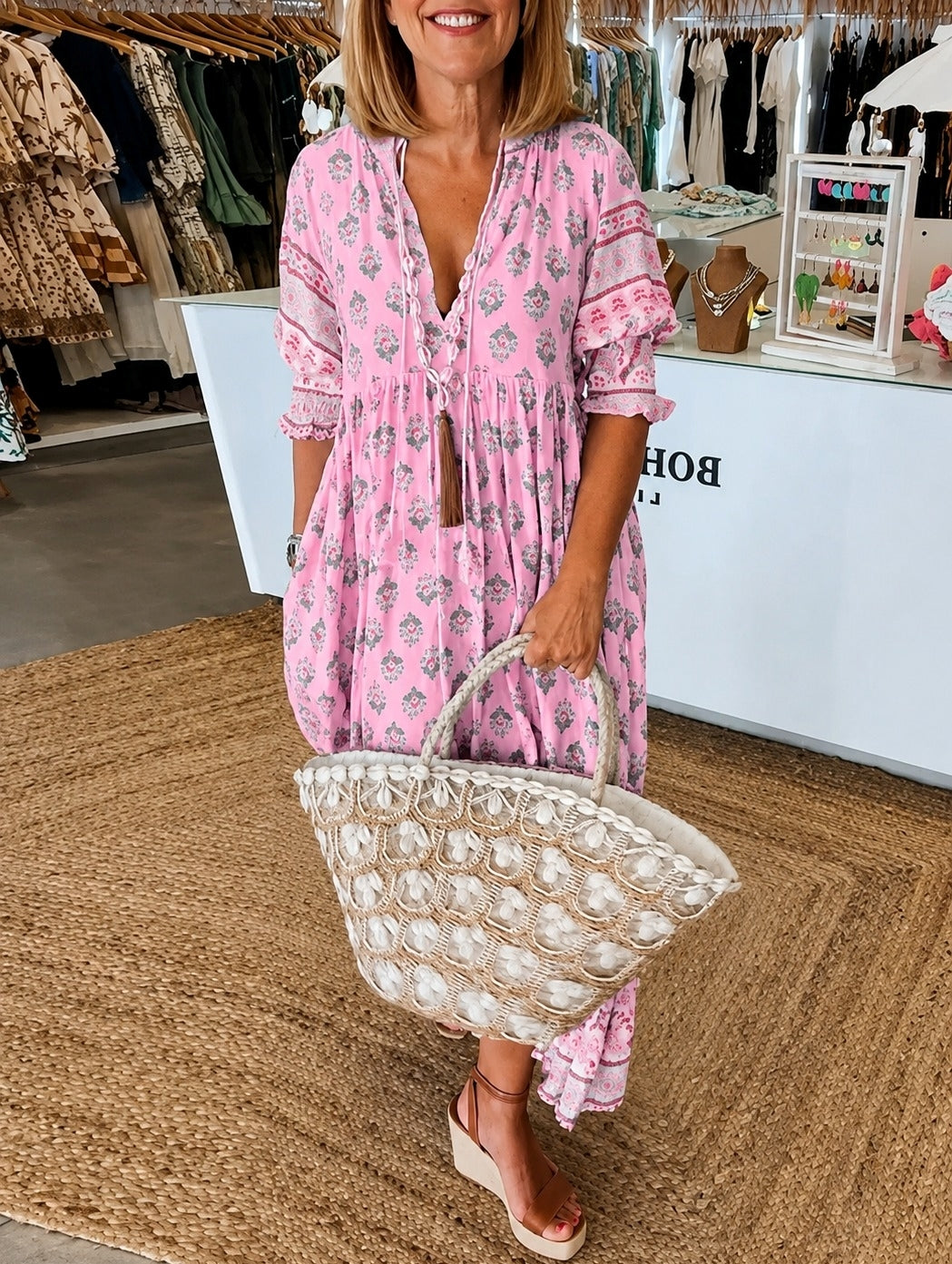Casey - Relaxed Half Sleeve Dress