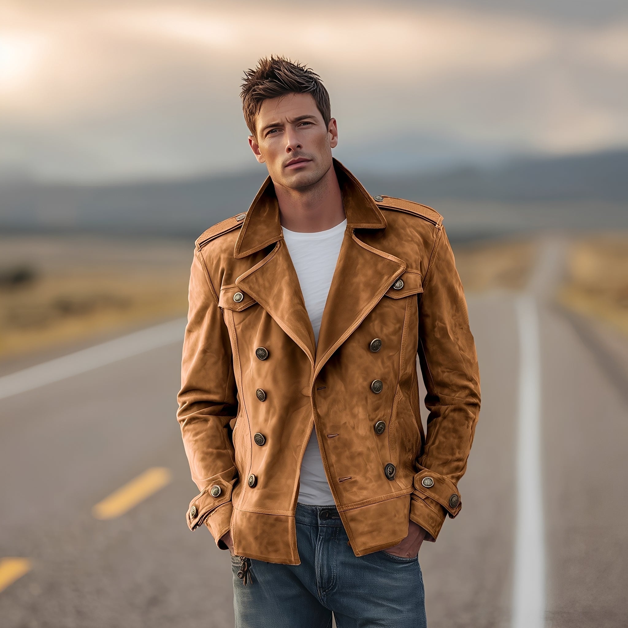 Marv - Stylish Double Breasted Jacket