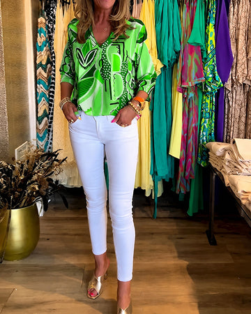 Chaya - Stylish Long Sleeved Relaxed Blouse
