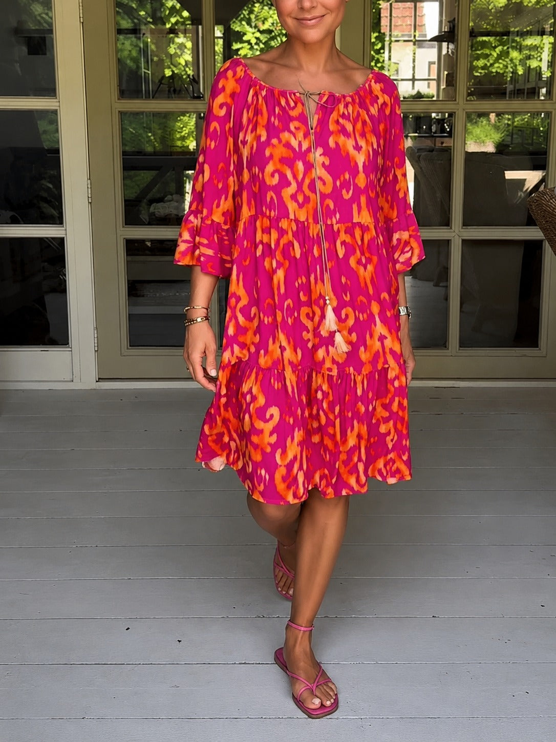 Jamie - Relaxed Bell Sleeve Dress