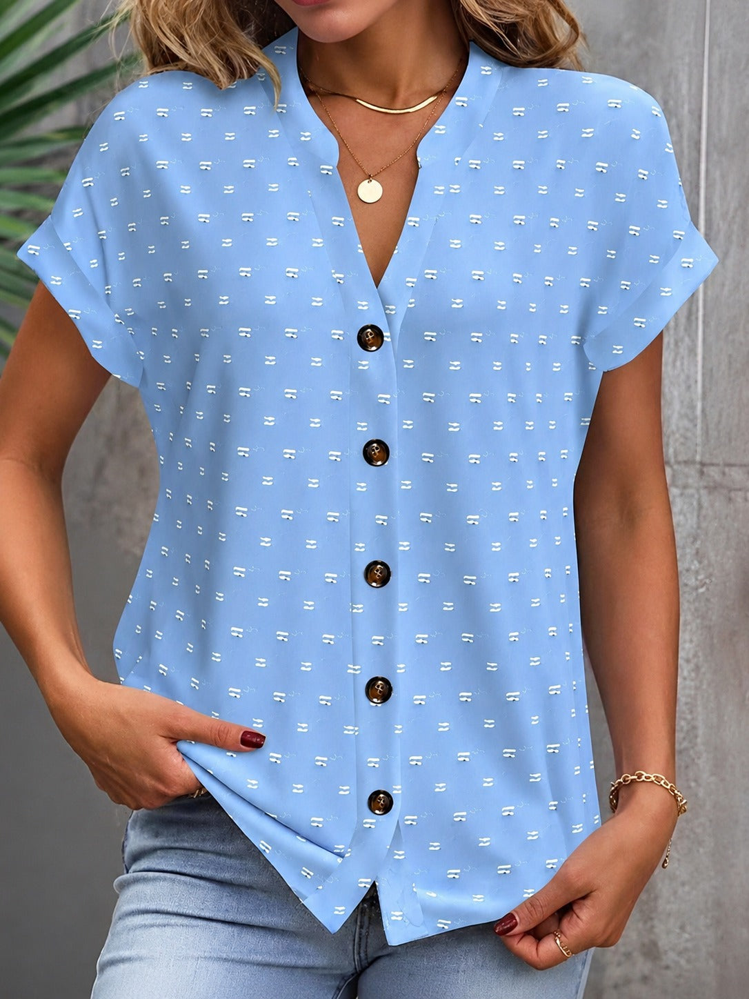 Cardena - Stylish Dropped Shoulder Top