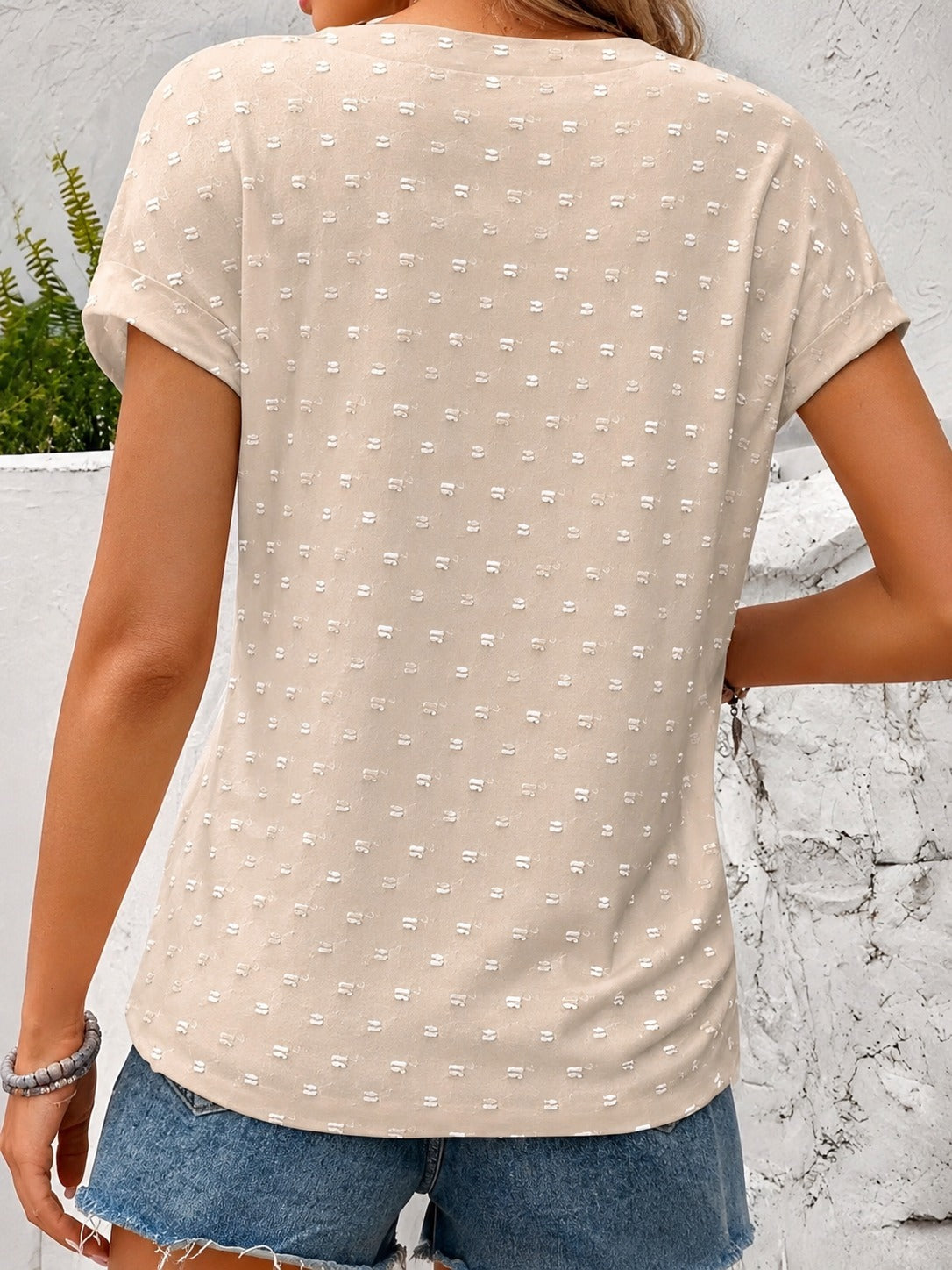 Cardena - Stylish Dropped Shoulder Top
