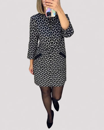 Michelle - Modern Long-Sleeved Dress