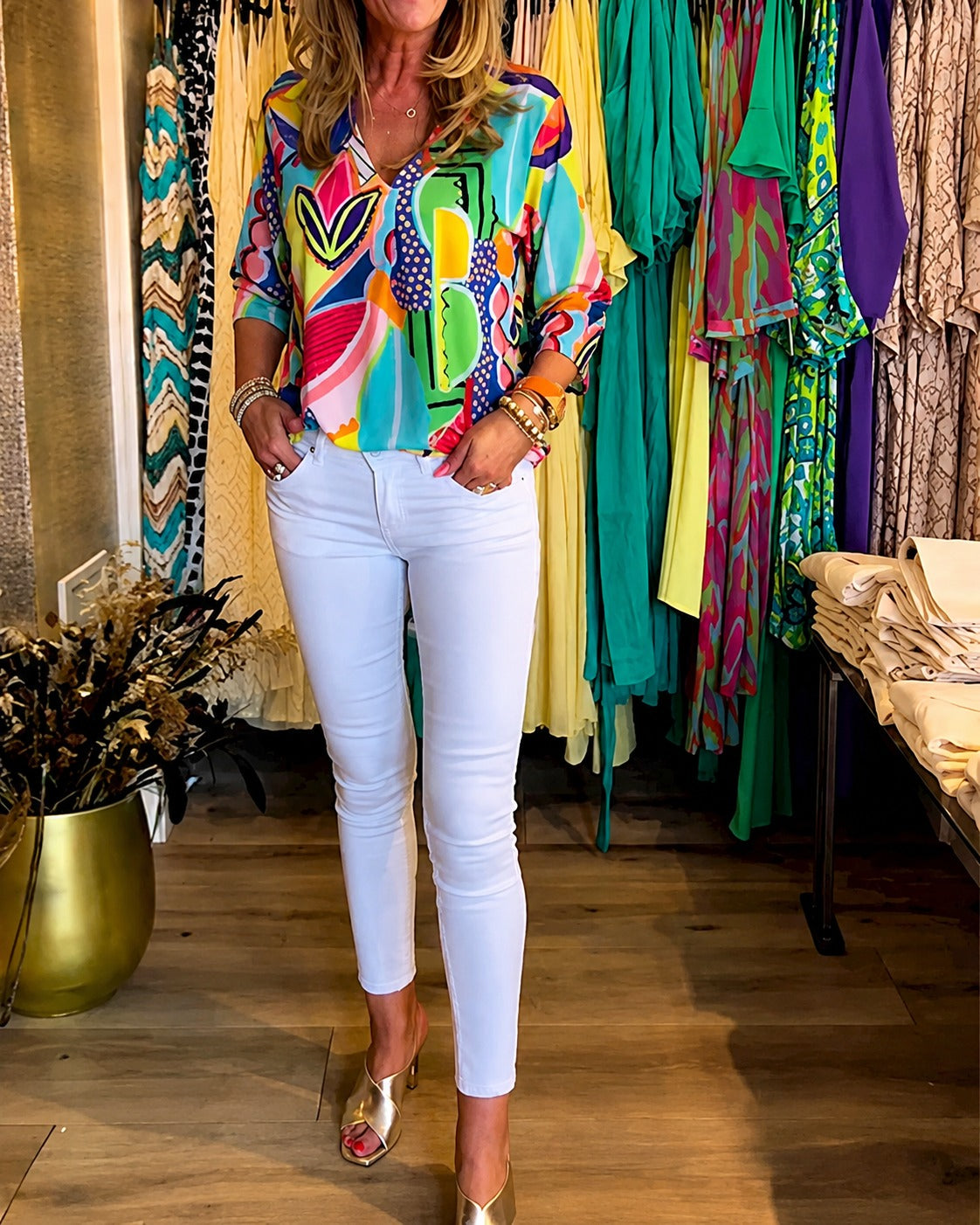 Chaya - Stylish Long Sleeved Relaxed Blouse