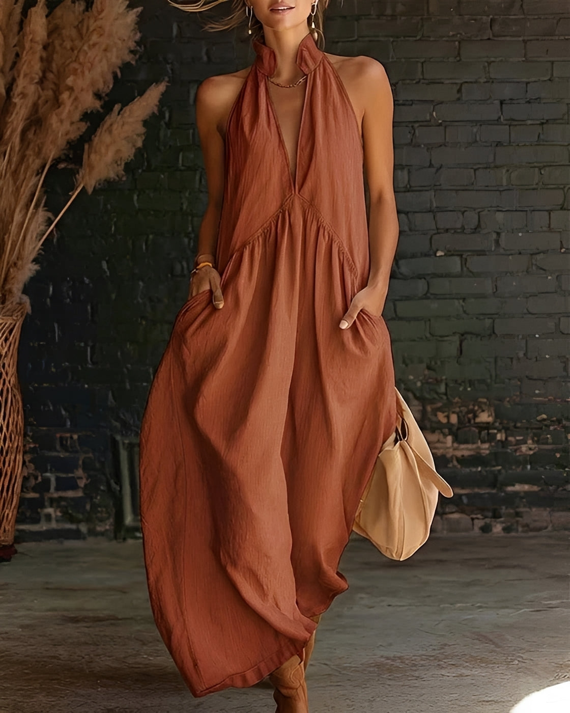 Briony - Trendy Sleeveless Long Dress