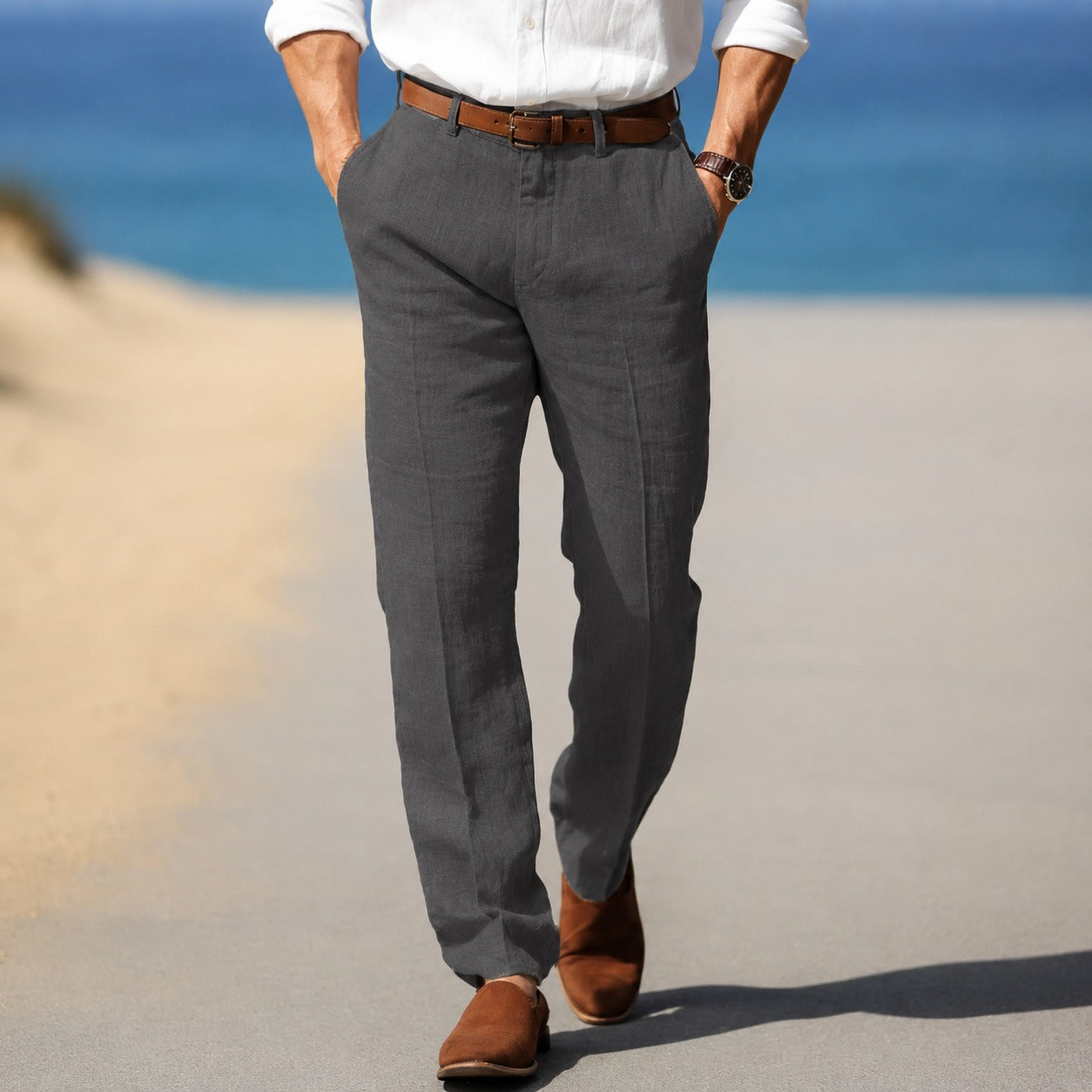Dion - Elegant Relaxed Trousers