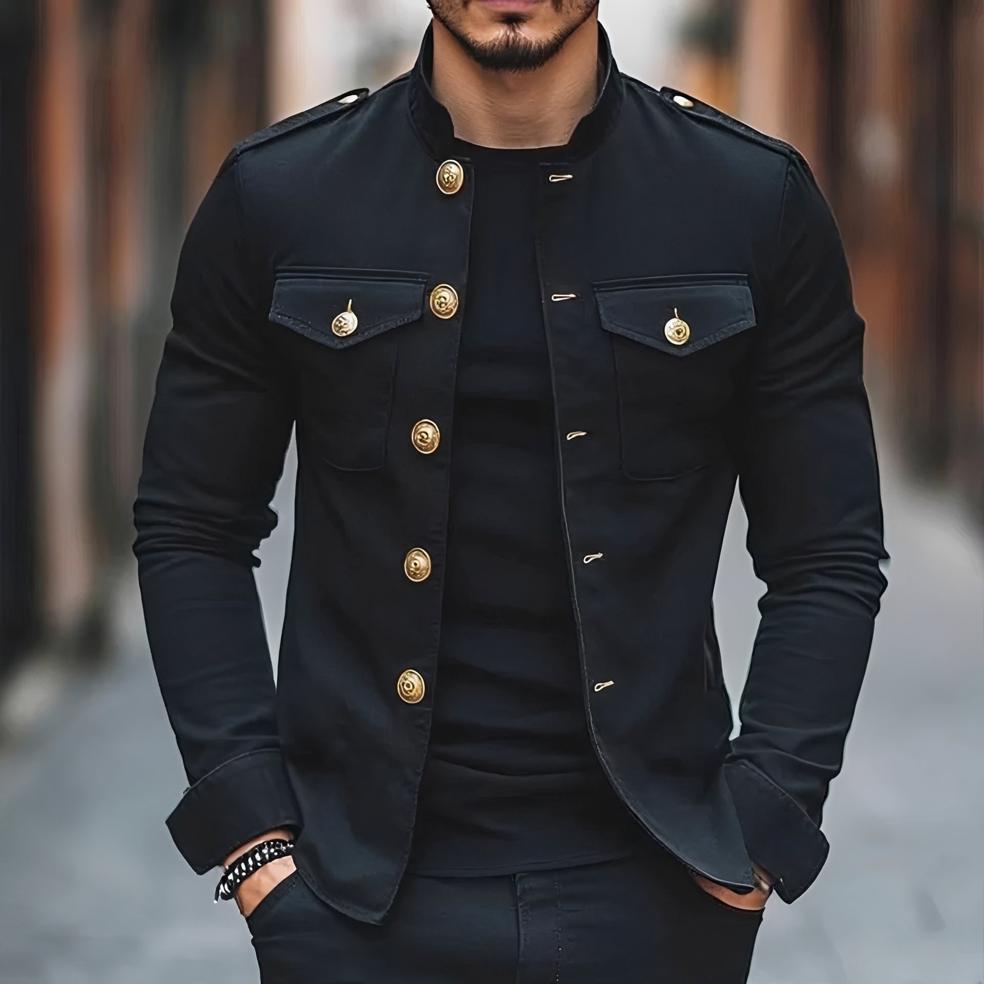 Leighton - Relaxed Traditional Button Jacket