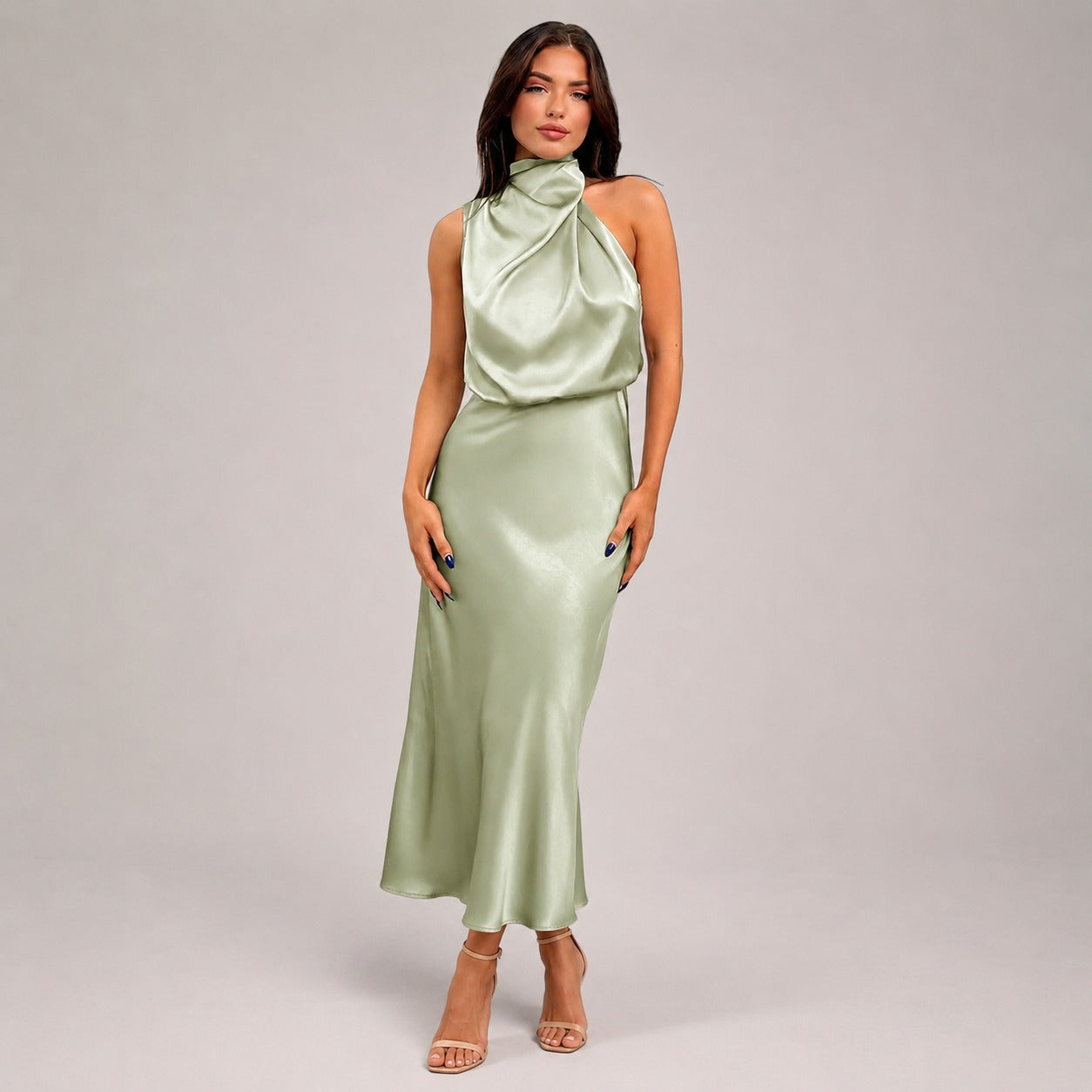 Lillie - Stylish Dress with Halter Neckline