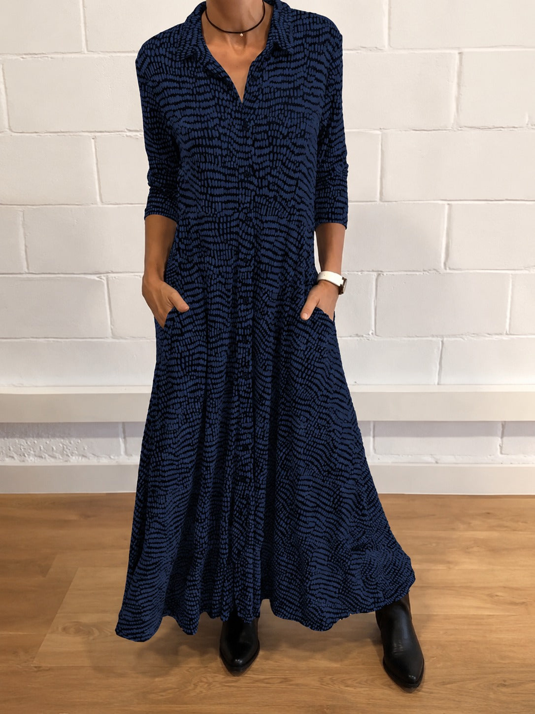 Salma - Stylish Dress with Flap Pockets