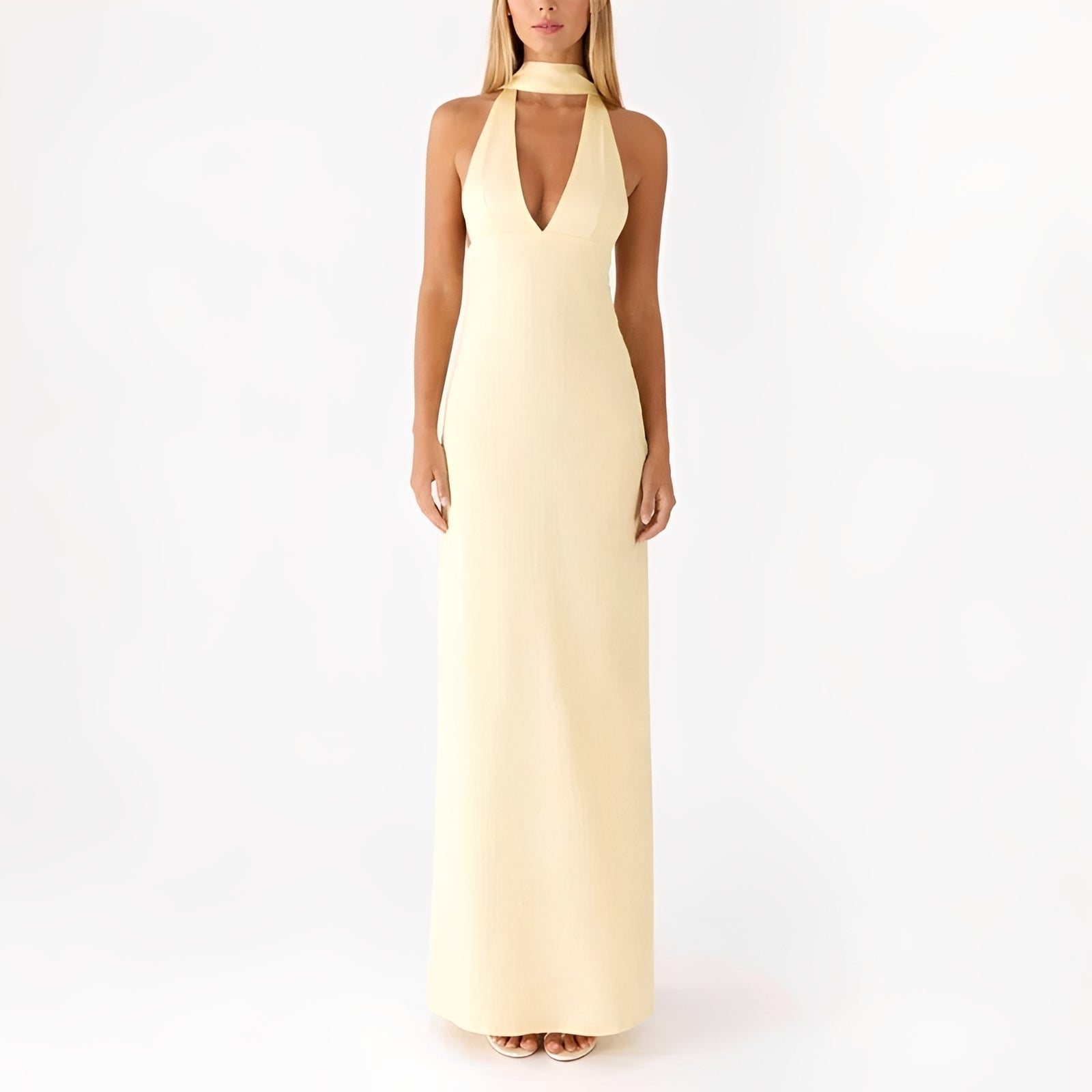 Amelie - Halter Neck Maxi Dress
