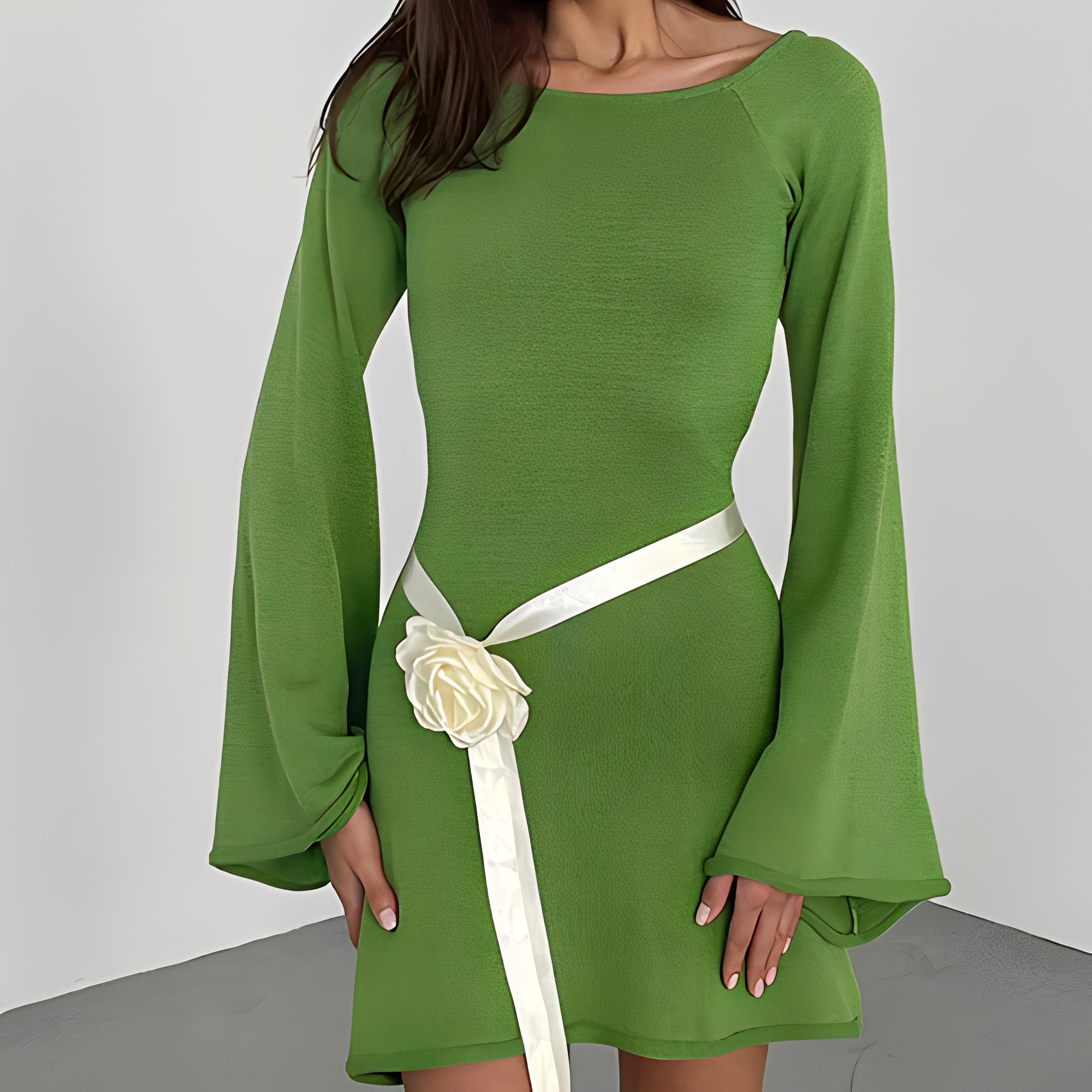 Aryana - Stylish summer dress with long sleeves for women