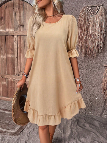 Joan – Stylish dress with ruffles for women