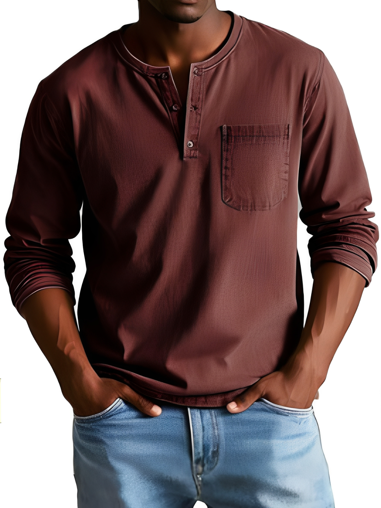 Steve - Men's easygoing long-sleeve shirt