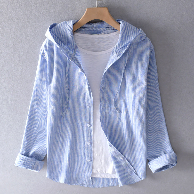 Brie – Lightweight shirt with hoodie for women
