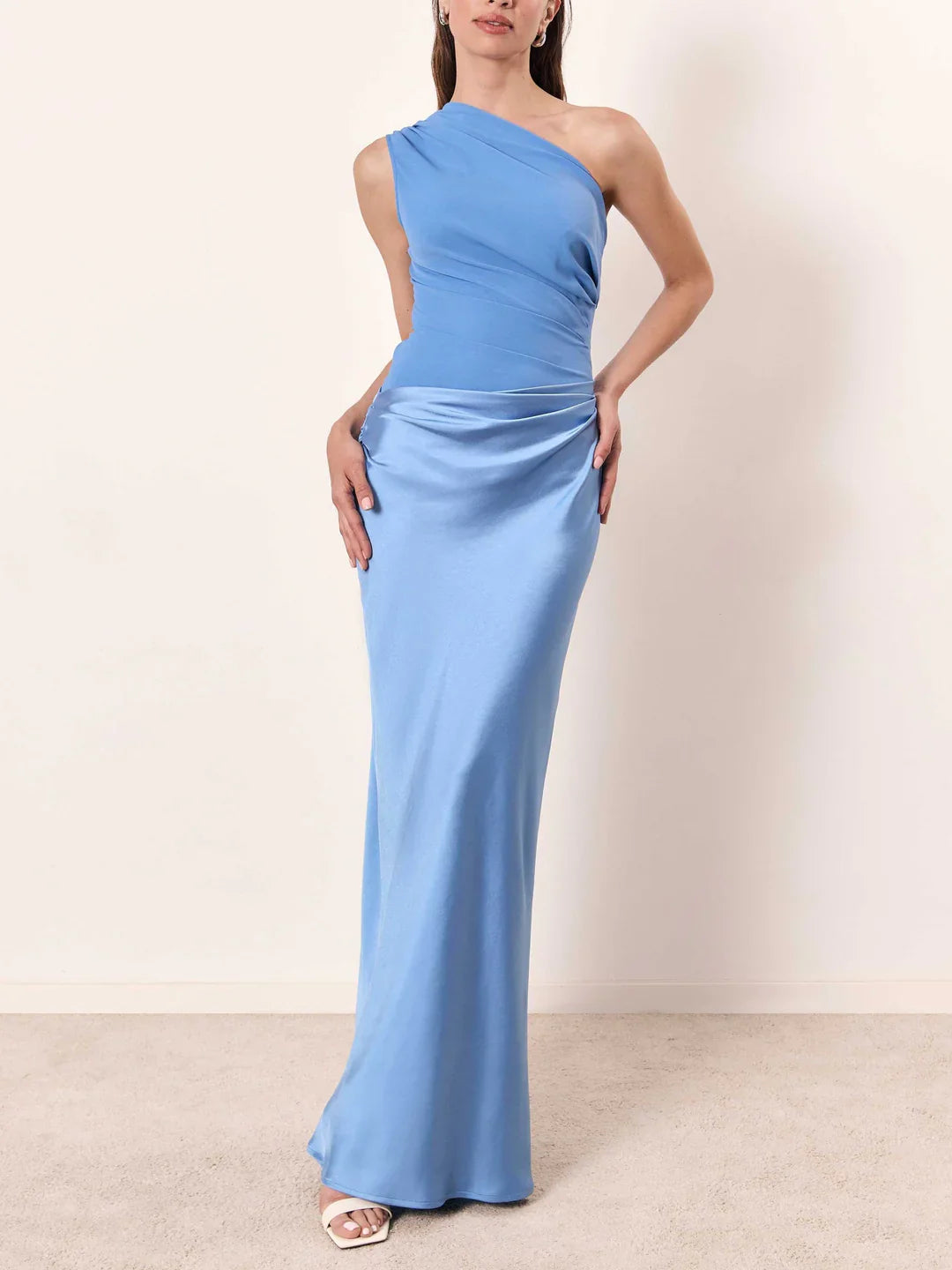 Anita- Elegantes One-Shoulder Maxikleid