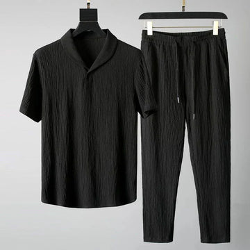 Luca - short-sleeve shirt and pants with adjustable waistband