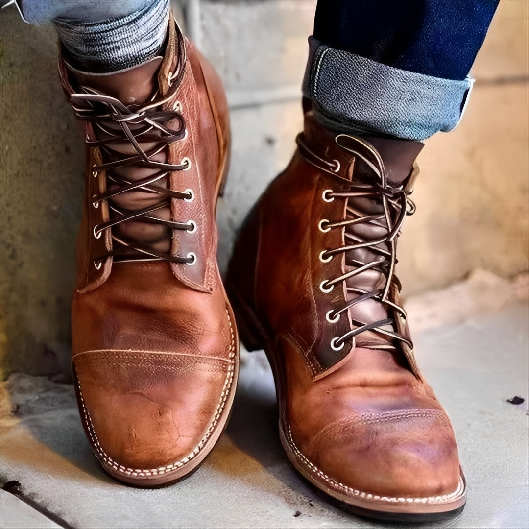 Hanzo - Men's classic lace-up boots