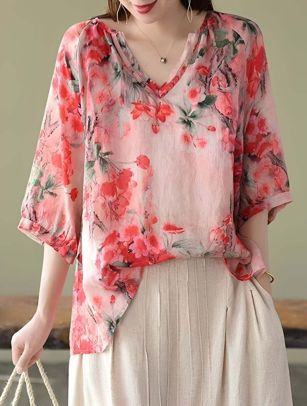 Nancy - Stylish, casual patterned blouses for women