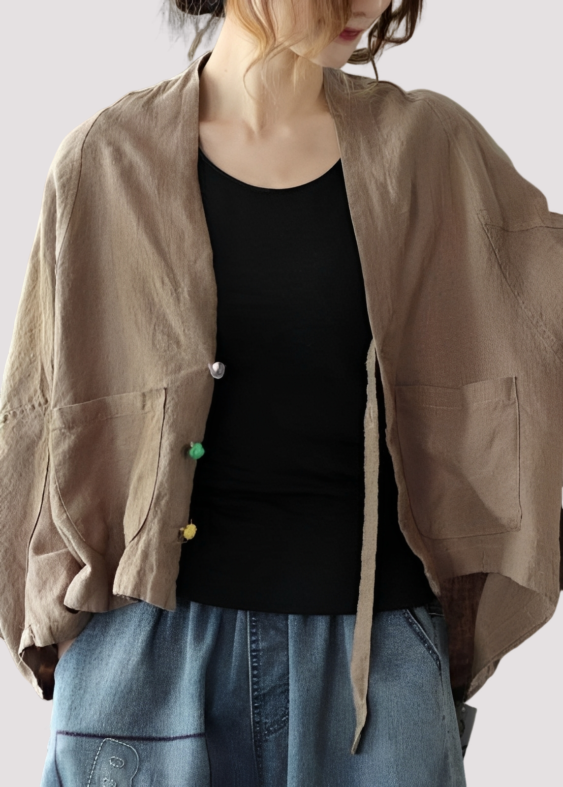 Tilly - Casual, loose-fitting cardigan with pockets for women