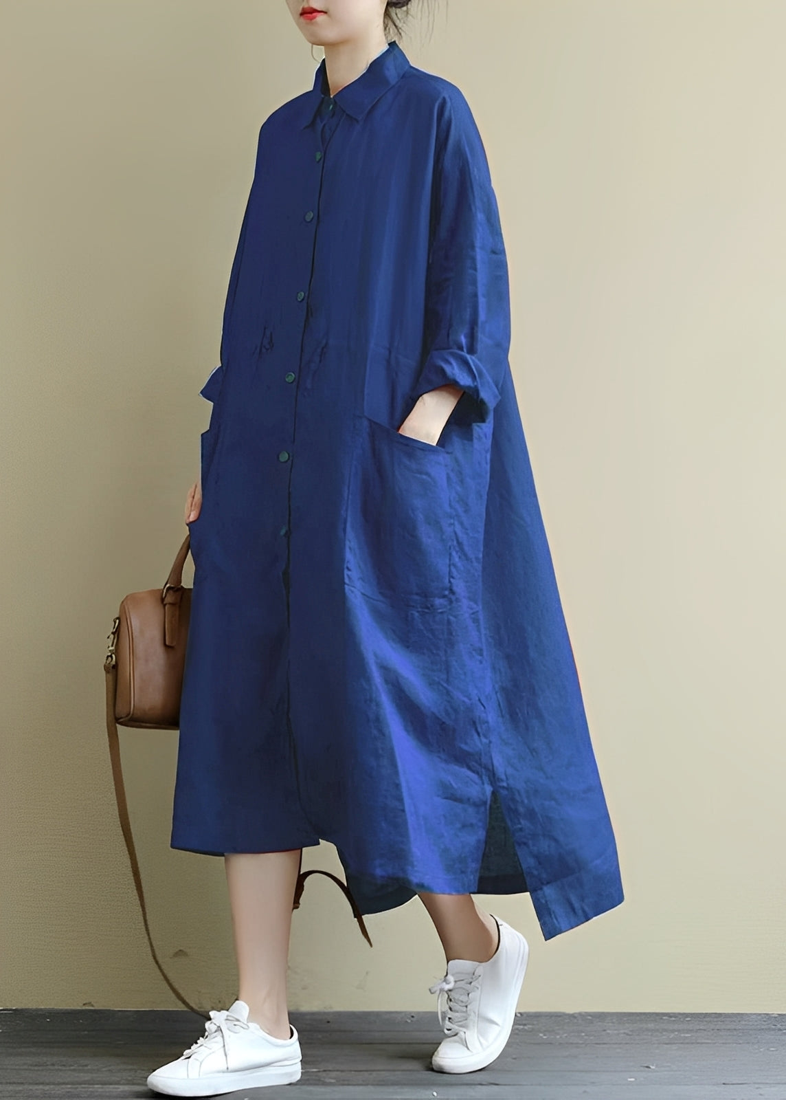 Monica - Casual swing shirt dress for women
